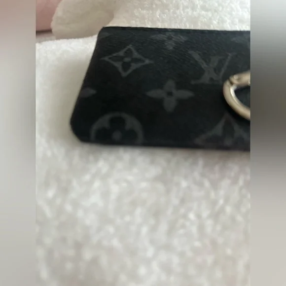 💖LV Black and Grey Monogram Coin Pouch Bag with Silver hardware - Picture 9 of 10